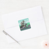 Biker Club Dillo Quadratischer Aufkleber (Umschlag)