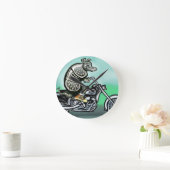 Biker Club Dillo Runde Wanduhr (Zuhause)