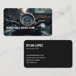 Biker Club Motorrad Visitenkarte