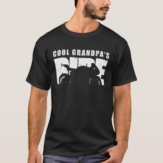 Biker Cool Grandpas Ride Motorcycles T-Shirt (Vorderseite)