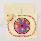 Biker Cyclist Happy Birthday Postkarte (Vorne/Hinten)