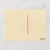 Biker Cyclist Happy Birthday Postkarte (Rückseite)