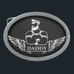 Biker Daddy Ovale Gürtelschnalle<br><div class="desc">Biker Daddy Belt Schnalle - macht ein tolles Geschenk!</div>