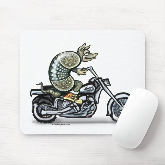 Biker Dillo Mousepad (Mit Mouse)