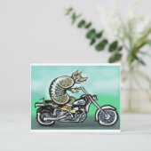 Biker Dillo Postkarte (Stehend Vorderseite)