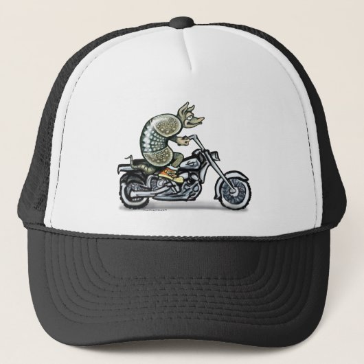 Biker Dillo Truckerkappe (Vorderseite)