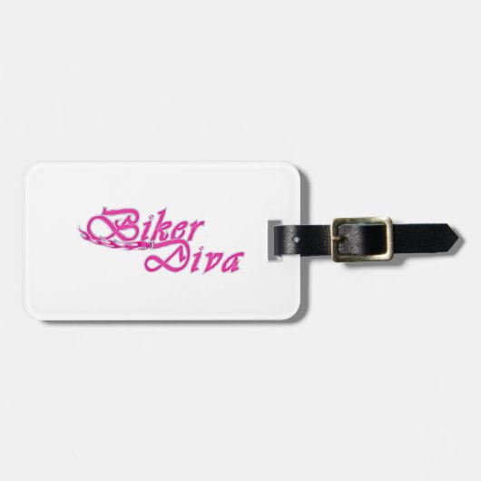 Biker Diva Gepäckanhänger (Vorderseite horizontal)