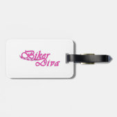 Biker Diva Gepäckanhänger (Rückseite horizontal)
