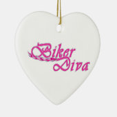 Biker Diva Keramik Ornament (Rechts)