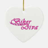 Biker Diva Keramik Ornament (Hinten)