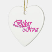 Biker Diva Keramik Ornament (Links)
