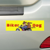 Biker Dog Autoaufkleber (Auf Auto)