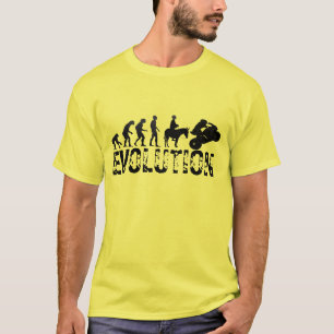 Biker Evolution Code Funny Puff T - Shirt - Cool