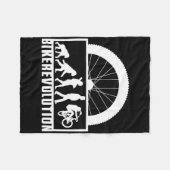 Biker Evolution Fahrrad Bmx Mtb Mountainbike Fleecedecke (Vorderseite (Horizontal))