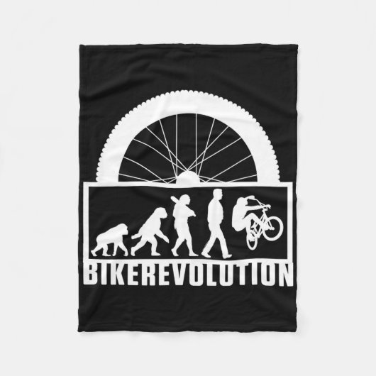 Biker Evolution Fahrrad Bmx Mtb Mountainbike Fleecedecke (Vorderseite)