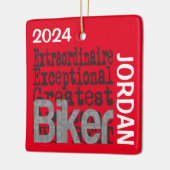 Biker Extraordinaire CUSTOM Keramikornament (Links)