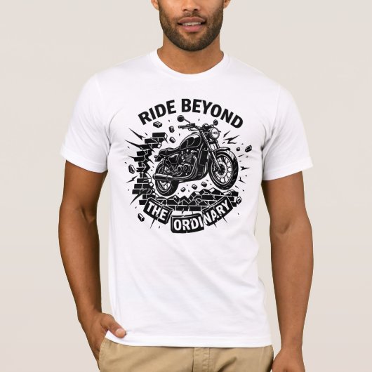 Biker Freedom Break Boundaries T-Shirt (Vorderseite)