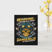 Biker-Freundin Ehefrau Ich Gehöre Einem Biker Vale Karte (Gelbe Blume)