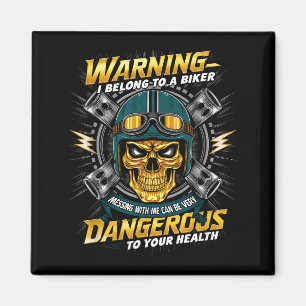 Biker-Freundin Ehefrau Ich Gehöre Zu Einem Biker V Magnet