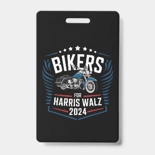 Biker für Harris Walz 2024 Harris Waltz 2024 Ausweis