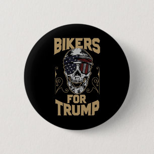 Biker Für Pro Trump Stimmen Motorradfahrer Button