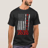 Biker für Trump 2020 Konservative amerikanische Fl T-Shirt (Vorderseite)