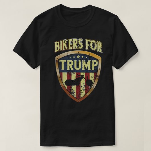 Biker für Trump-lustiges Biker-Geschenk T-Shirt (Design vorne)