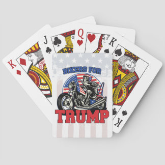 Biker für TRUMP Patriotic Präsident Motorrad Spielkarten