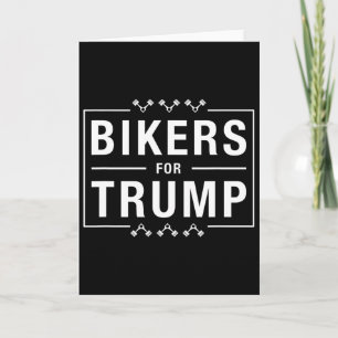 Biker Für Trump Republikanische Konservative Motor Karte