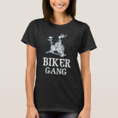 Biker Gang Funny Spin Sprichwort Gym Workout Spinn T-Shirt (Vorderseite)