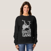 Biker Gang Spinning Indoor Spin Class Funny Workou Sweatshirt (Vorne ganz)