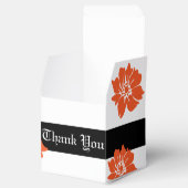 Biker Gastgeschenk Hochzeit Box Schwarz und Orange Geschenkschachtel (Geöffnet)