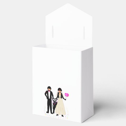 Biker-Gastgeschenk Hochzeit Geschenkschachtel (Geöffnet)