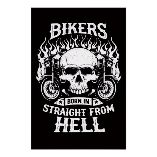 Biker, geboren direkt aus der Hölle, Poster (Vorderseite)