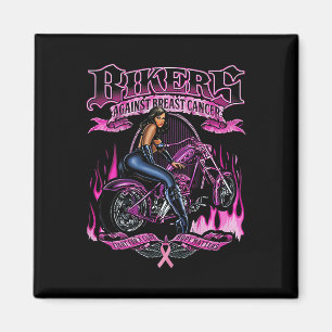 Biker gegen Brustkrebs kämpfen für eine Heilungsch Magnet