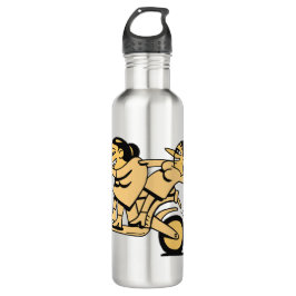 Biker. Geh da hin. Edelstahlflasche