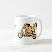 Biker. Geh da hin. Kaffeetasse (VorderseiteRechts)