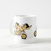 Biker. Geh da hin. Kaffeetasse (Vorderseite Links)