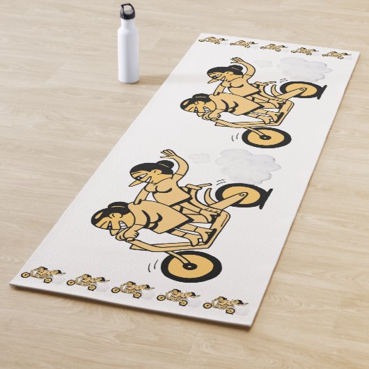 Biker. Geh da hin. Yogamatte (Beispiel)