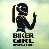 Biker Girl Inside Decal Aufkleber | Einzigartiges  (Blatt 3)