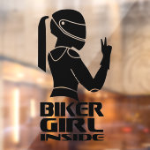 Biker Girl Inside Decal Aufkleber | Einzigartiges  (Blatt 2)