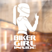Biker Girl Inside Decal Aufkleber | Einzigartiges  (Blatt 2)