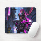 Biker Girl Mousepad (Mit Mouse)