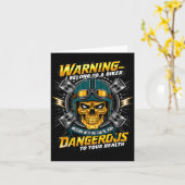 Biker Girlfriend Wife I Belong To A Biker Valentin Karte (Gelbe Blume)