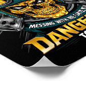 Biker Girlfriend Wife I Belong To A Biker Valentin Poster (Ecke)