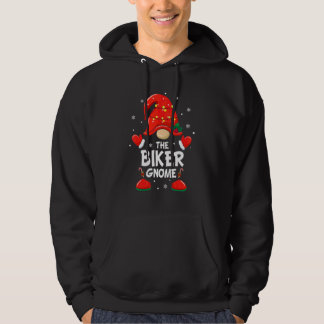 Biker-Gnom passender Familien Gruppen Weihnachtsfe Hoodie