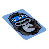 Biker Gorilla rauchen Zigarrenart Magnet (Rechte Seite)