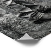 Biker Gothic Wedding Skull Rose Arch Selective Poster (Ecke)