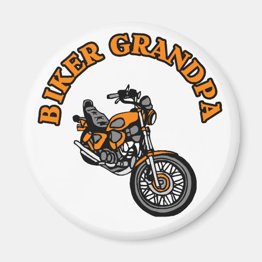 BIKER GRANDPA MAGNET (Vorne)