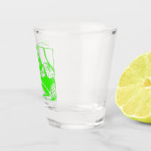 Biker-Green-Shot-Glas Schnapsglas (Rechts)